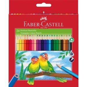 Creioane Colorate 24 buc/set Faber-Castell