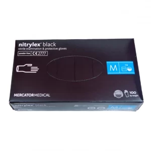 Manusi Unica Folosinta din Nitril Negre 100buc/set