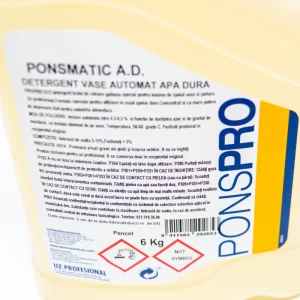 DETERGENT LICHID PENTRU MASINI SPALAT VASE PONSMATIC 5L