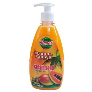 Sapun Lichid cu Pompita Cloret 500ml Mango și Papaya