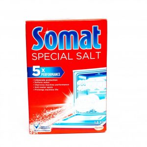 Sare Dedurizanta pentru Masina de Spalat Vase Somat 1,5Kg