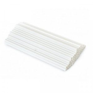 Paie Biodegradabile, Drepte, Albe, 150buc/set