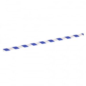 Paie Biodegradabile, din Hartie Albastru cu Alb 25buc/set