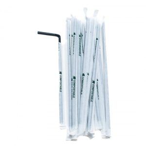 Paie Negre Flexibile Biodegradabile 400buc/set