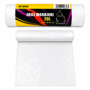 Saci Menajeri 20L Albi 30buc/rola