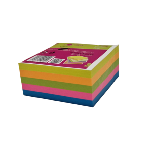 Cub Notite Autoadeziv 50×50 mm, 5 Culori Neon