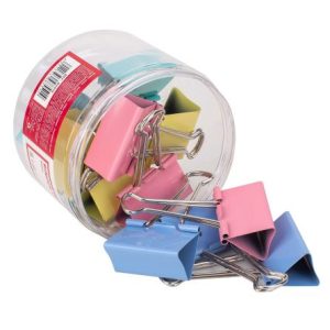 Clips Hartie 19mm Color, 40buc/cutie